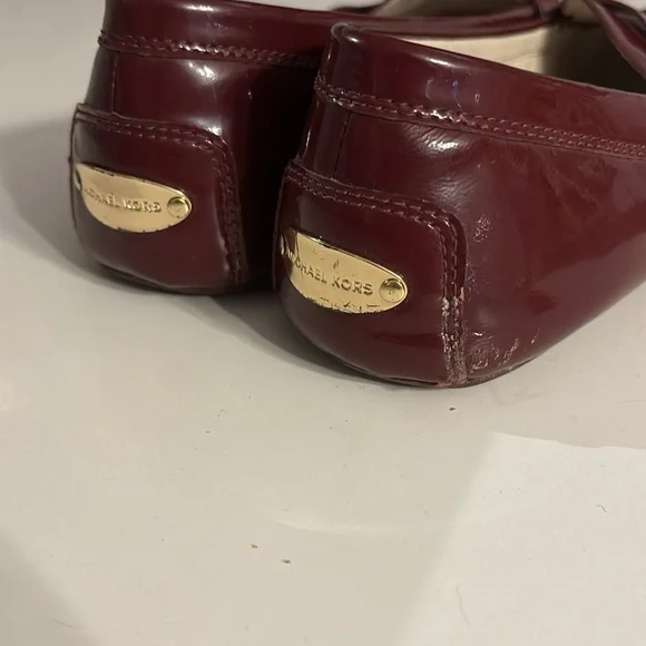 Michael Kors Red Patent leather loafers women’s size 11 - Picture 3 of 5